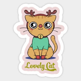 Lovely cat Sticker